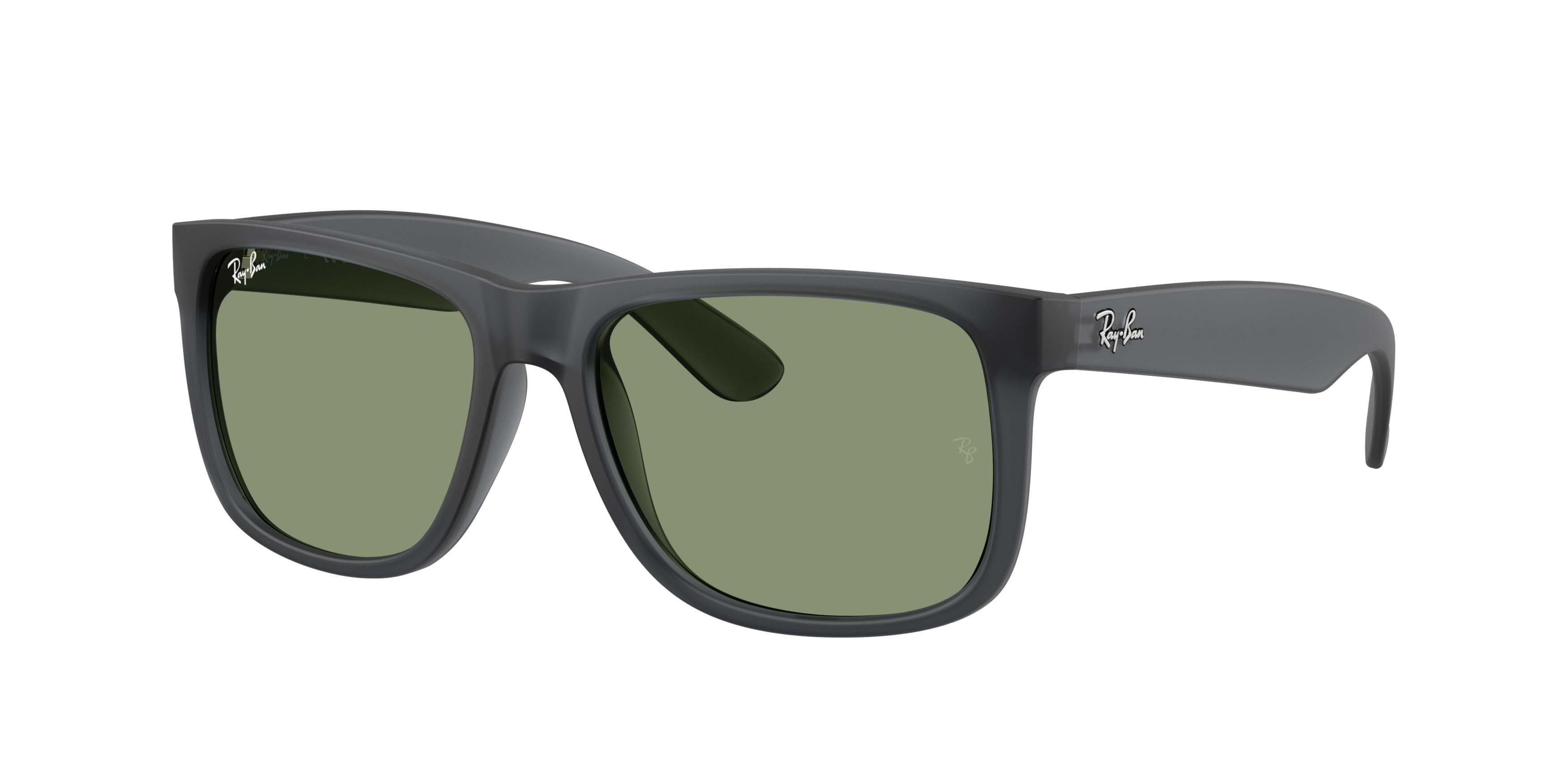 Ray-Ban Justin Green Sunglasses – Matte Opal Grey